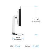 BenQ EX271QZ computer monitor 67.3 cm (26.5") 2560 x 1440 pixels 2K OLED White