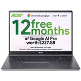 Acer Chromebook Plus 516 CB516-1H - 16", WUXGA (1920x1200), i3-1315U CPU, 8GB, 128GB UFS, ChromeOS