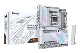 GIGABYTE X870E AORUS PRO X3D ICE Motherboard - Supports AMD Ryzen 9000 CPUs, 18+2+2 Phases Digital VRM, up to 9000Hz DDR5 (OC), 2xPCIe 5.0 + 2xPCIe 4.0, Wi-Fi 7, 5GbE LAN, USB 4