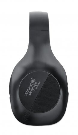Manhattan Bluetooth On-Ear Headset, Microphone, Integrated Controls, 6 hour usage time, Max Range 10m, 3.5mm Aux port, Bluetooth v5.0 + EDR, USB-A charging cable included, Three Year Warranty