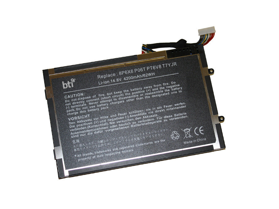 BTI DKK25 compatible 63Wh 4-cell battery for ALIENWARE M11X R1 R3 M14X R1 R2