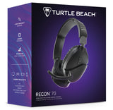 Turtle Beach Recon 70 Wired Multiplatform Gaming Headset for PC, PS5, PS4, Xbox Series X or S, Xbox One and Mobile with 3.5mm Wired Connection, Flip-to-Mute Mic, 40mm Speakers, Lightweight Design