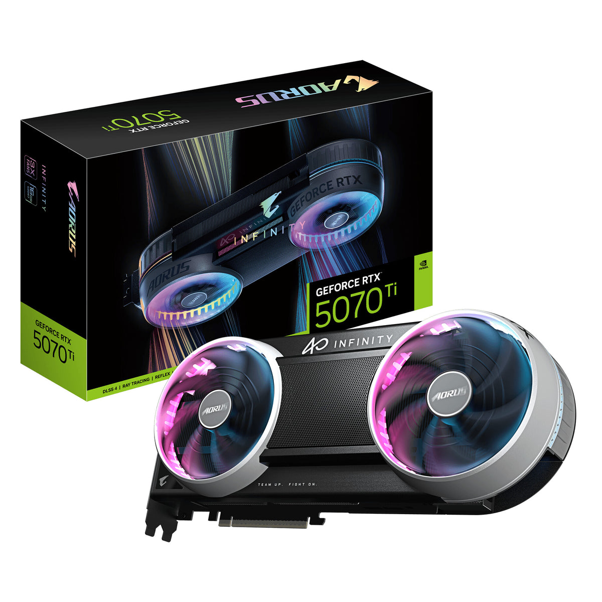 GIGABYTE AORUS GeForce RTX 5070 Ti INFINITY 16G Graphics Card
