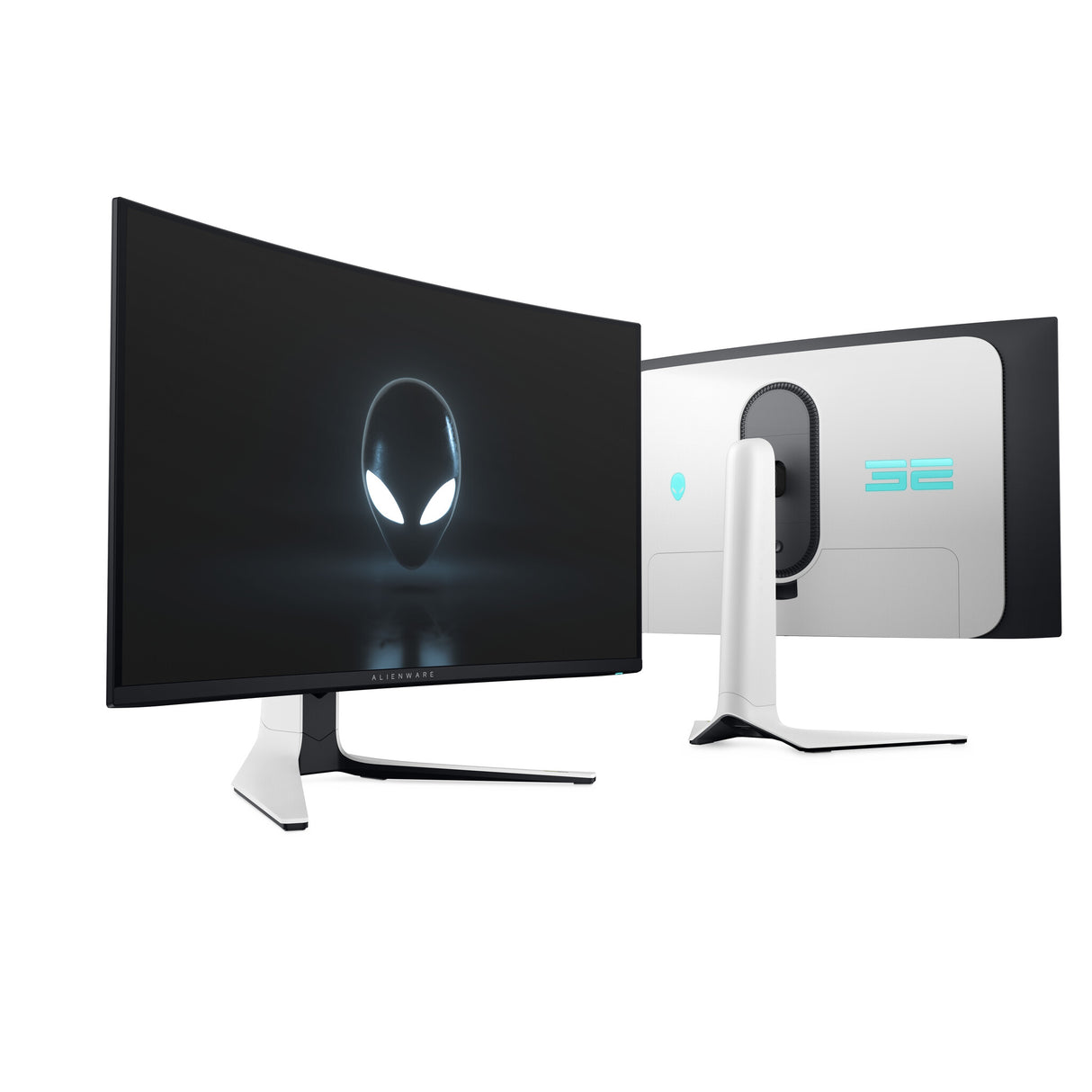 Alienware AW3225QF computer monitor 81.3 cm (32") 3840 x 2160 pixels 4K Ultra HD QD-OLED Black, White