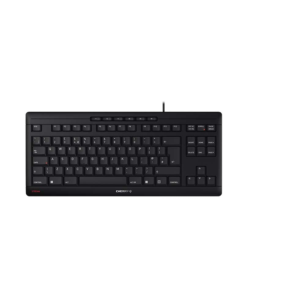 CHERRY STREAM TKL keyboard Universal USB QWERTY UK English Black