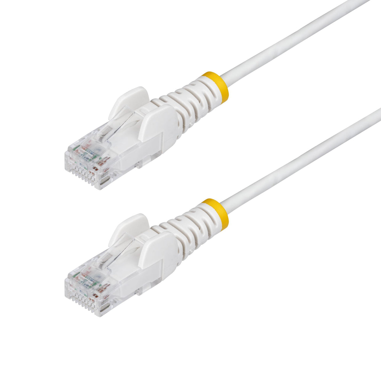 StarTech.com 5m White Slim CAT6 Ethernet Cable, Snagless, 100W PoE, UTP, LSZH, 28AWG Pure Bare Copper Wire, Slim RJ45 Network Patch Cord w/Strain Reliefs, Fluke Tested