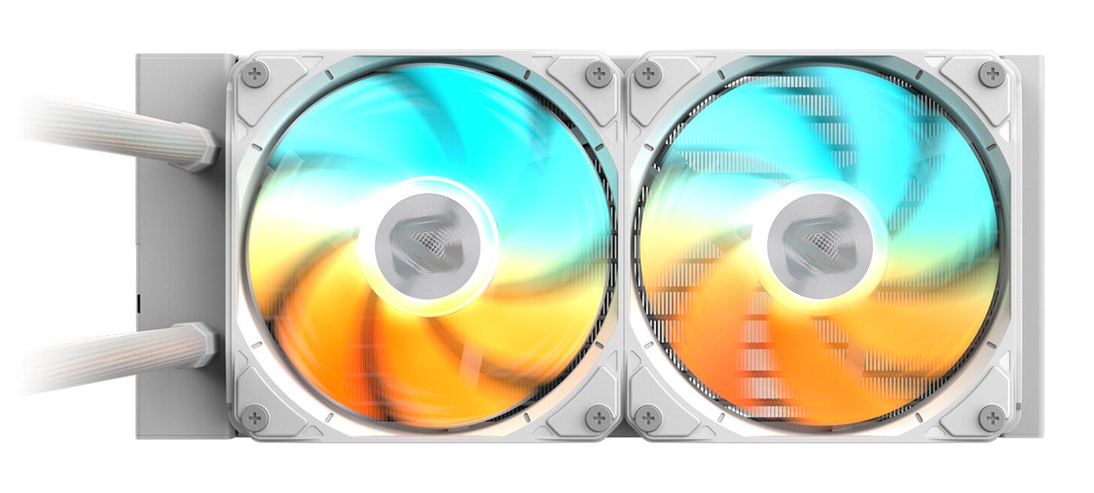 GIGABYTE GAMING 240 ICE Liquid CPU Cooler- 2x120mm ARGB Fans, slide-in interlocking mechanism, DAISY-CHAIN, Intel LGA 1851 and AMD AM5 Compatible