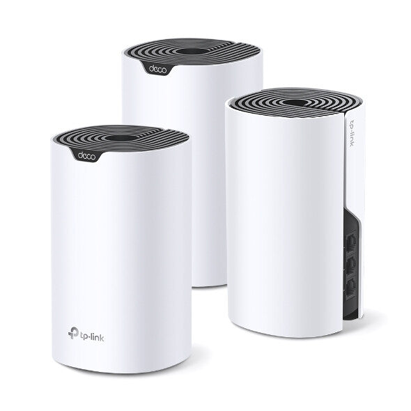 TP-LINK (DECO S7) Système Wi-Fi maillé pour toute la maison, paquet de 3, double bande AC1900, MU-MIMO, contrôle parental robuste, 3x Go LAN sur chaque unité