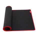 Marvo G48 Gaming Mouse Pad, X-Large 900x400x3mm, Soft Microfiber Surface for speed and control with Non-Slip Rubber Base and Stitched Edges, Black and Red Black, Red