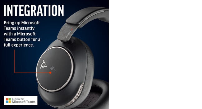 POLY Voyager Surround 80 UC USB-C Headset +USB-C/A Adapter