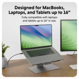 HYPER HS1150GYGL laptop stand Grey 40.6 cm (16")