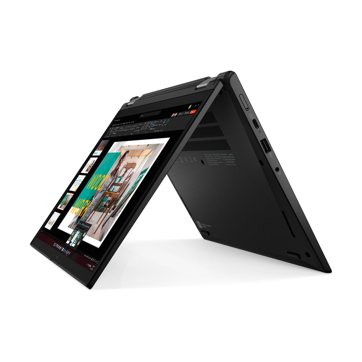 Lenovo ThinkPad L13 Yoga Gen 4 (Intel) Intel® Core™ i7 i7-1355U Hybrid (2-in-1) 33.8 cm (13.3") Touchscreen WUXGA 16 GB LPDDR5-SDRAM 512 GB SSD Wi-Fi 6 (802.11ax) Windows 11 Pro UK English Black