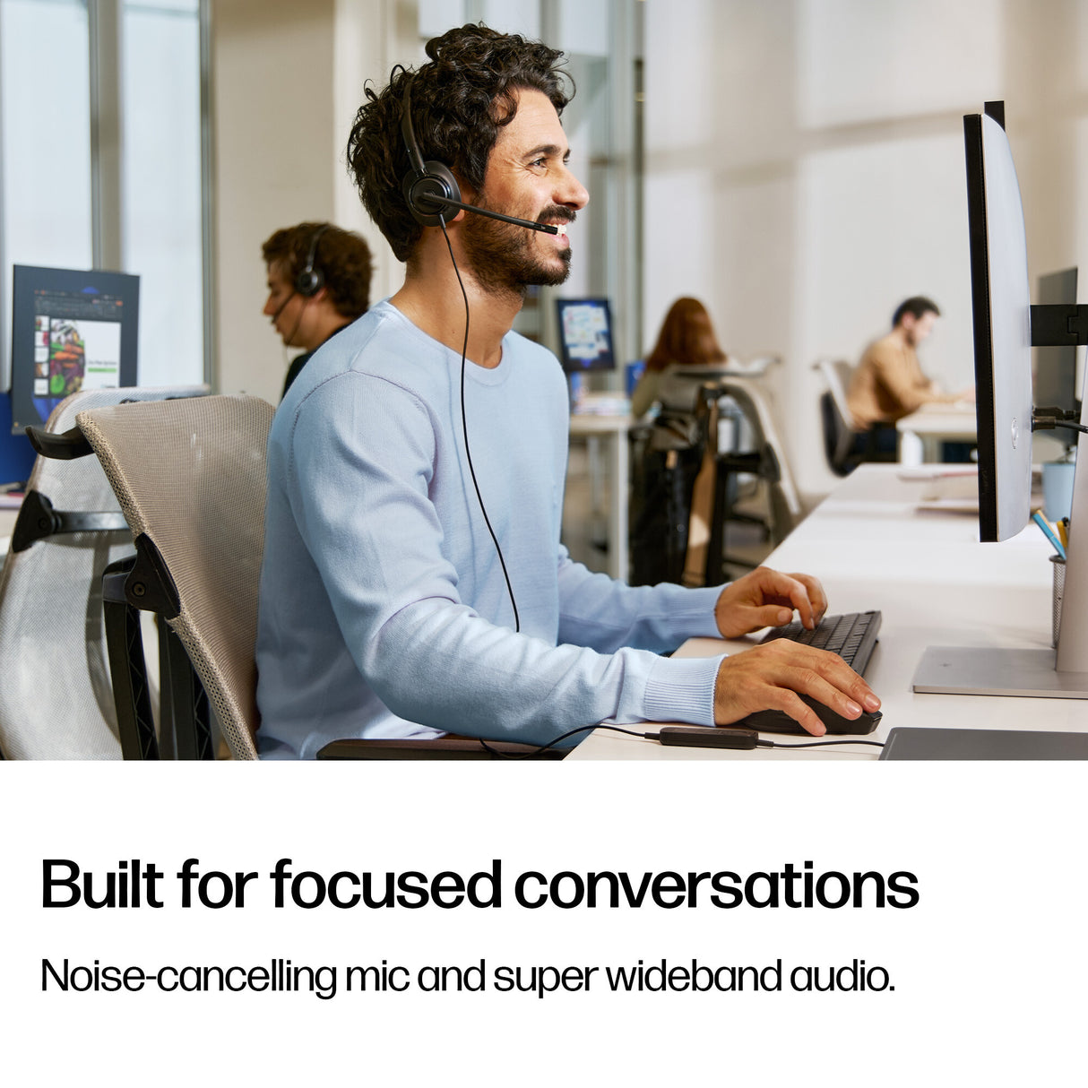 HP Poly Mission 415 Monaural USB Wired Headset