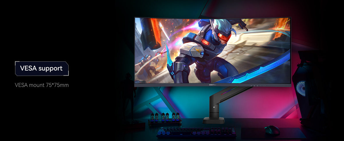 Koorui G3441XC computer monitor 86.4 cm (34") 3440 x 1440 pixels UltraWide Quad HD Black