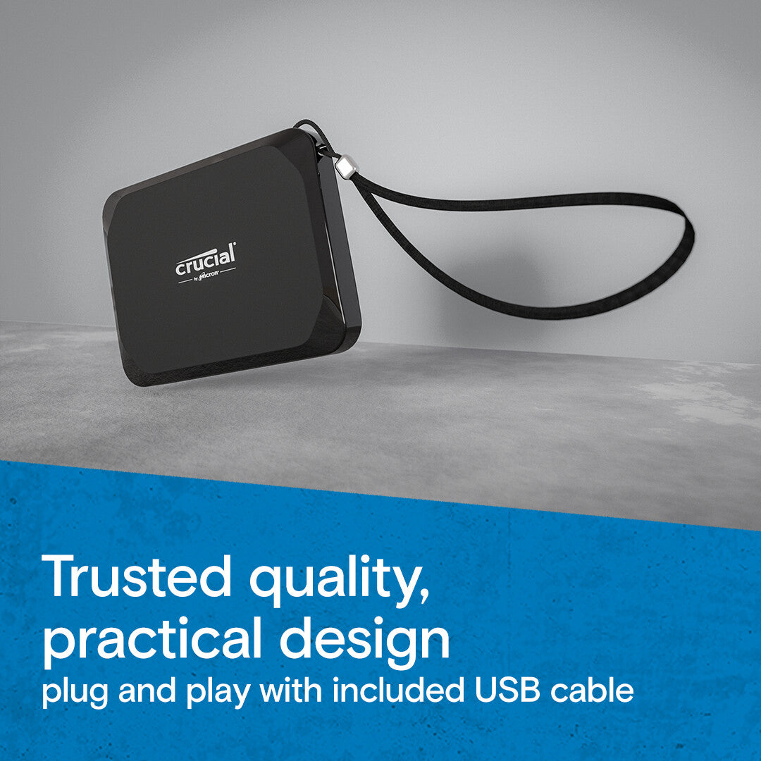 Crucial X9 4 TB USB Type-C 3.2 Gen 2 (3.1 Gen 2) Black