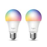 TP-Link Tapo Smart Wi-Fi Light Bulb, Multicolor, E27, 2-Pack