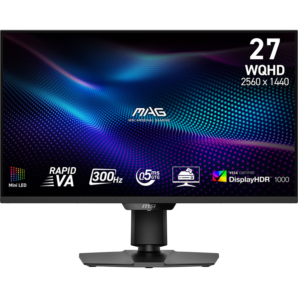 MSI MAG 274QPF X30MV computer monitor 68.6 cm (27") 2560 x 1440 pixels Wide Quad HD LCD Black