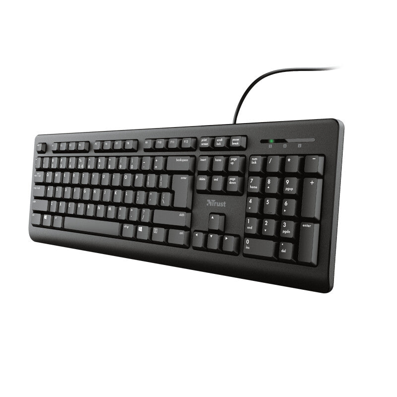 Trust Primo keyboard Universal USB QWERTY UK English Black