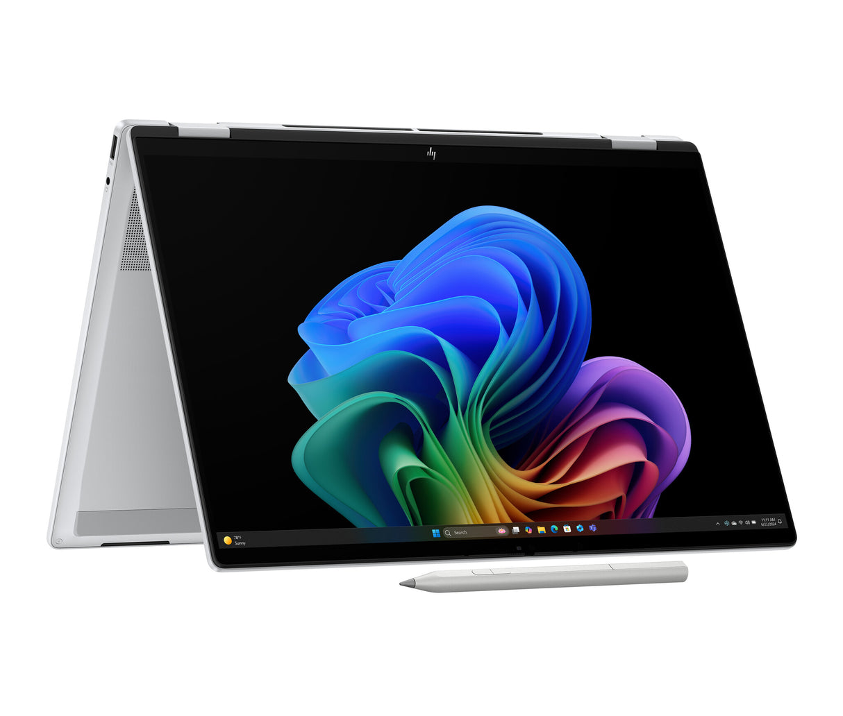 HP OmniBook X FlipNGAI 16-as0004na Copilot+ PC Intel Core Ultra 5 226V Hybrid (2-in-1) 40.6 cm (16") Touchscreen 2K 16 GB LPDDR5x-SDRAM 512 GB SSD Wi-Fi 7 (802.11be) Windows 11 Home Silver