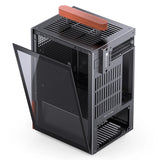 Jonsbo T6 Midi Tower Black, Wood