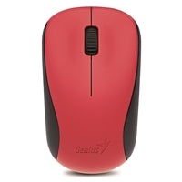 Genius NX-7000 Wireless Mouse, 2.4 GHz with USB Pico Receiver, Adjustable DPI levels up to 1200 DPI, 3 Button with Scroll Wheel, Ambidextrous Design, Red