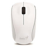 Genius NX-7000 Wireless Mouse, 2.4 GHz with USB Pico Receiver, Adjustable DPI levels up to 1200 DPI, 3 Button with Scroll Wheel, Ambidextrous Design, White