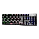 Marvo Scorpion K616A Gaming Keyboard, 3 Colour LED Backlit, USB 2.0, Frameless and Compact Design with Multi-Media and Anti-ghosting Keys, UK Layout