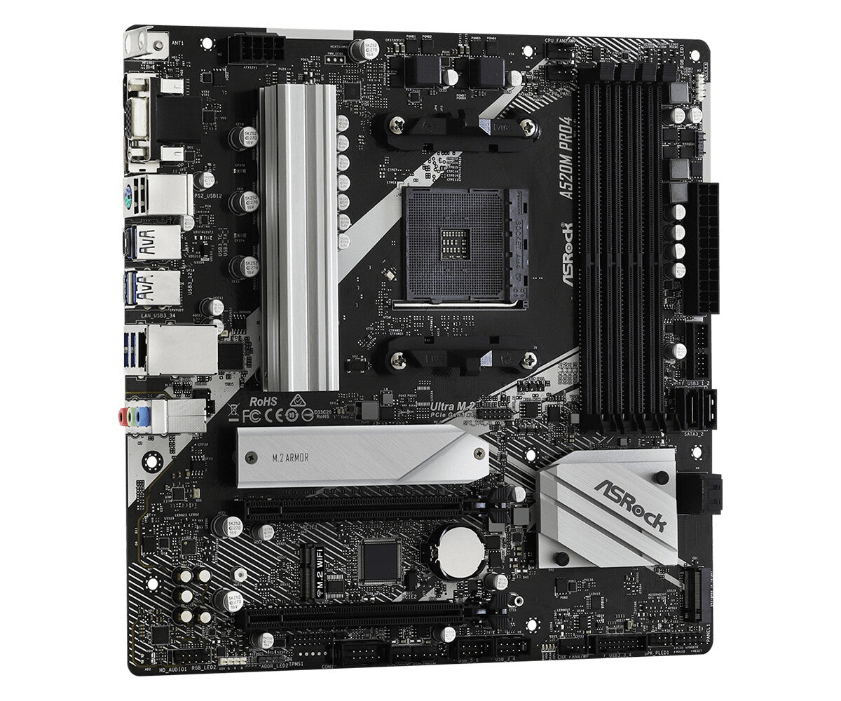 Asrock A520M PRO4 motherboard Socket AM4 micro ATX