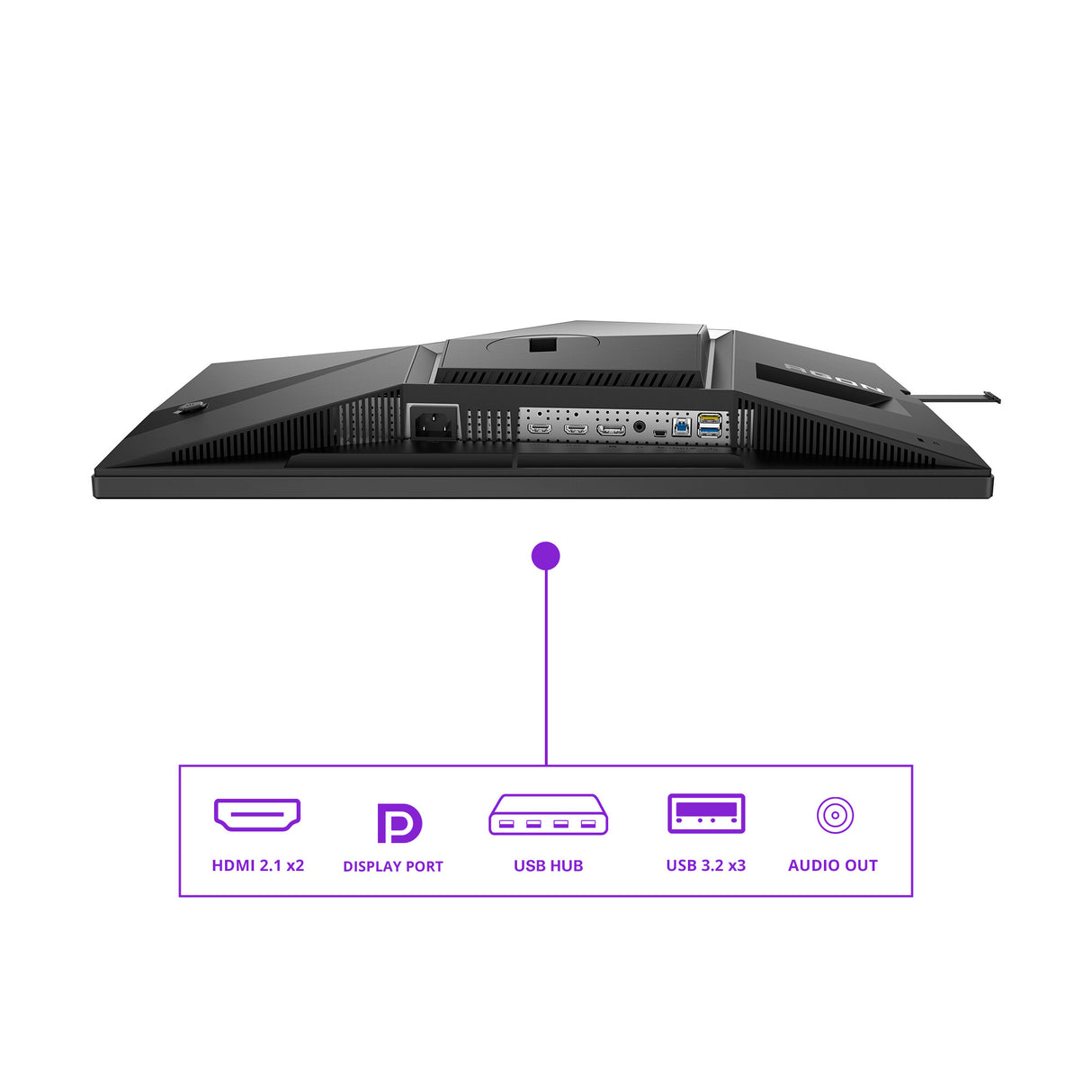 AOC AGON PRO AG326UD computer monitor 80 cm (31.5") 3840 x 2160 pixels 4K Ultra HD QD-OLED Black