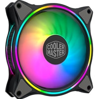 Cooler Master MasterFan MF120 Halo 3 en 1, 120 mm, conector ARGB de 3 pines, RGB direccionable Gen 2, controlador ARGB con cable