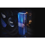 Team T-Force XTREEM ARGB Dissipateur thermique noir 16 Go avec LED ARGB (2 x 8 Go) Mémoire système DDR4 3200 MHz DIMM