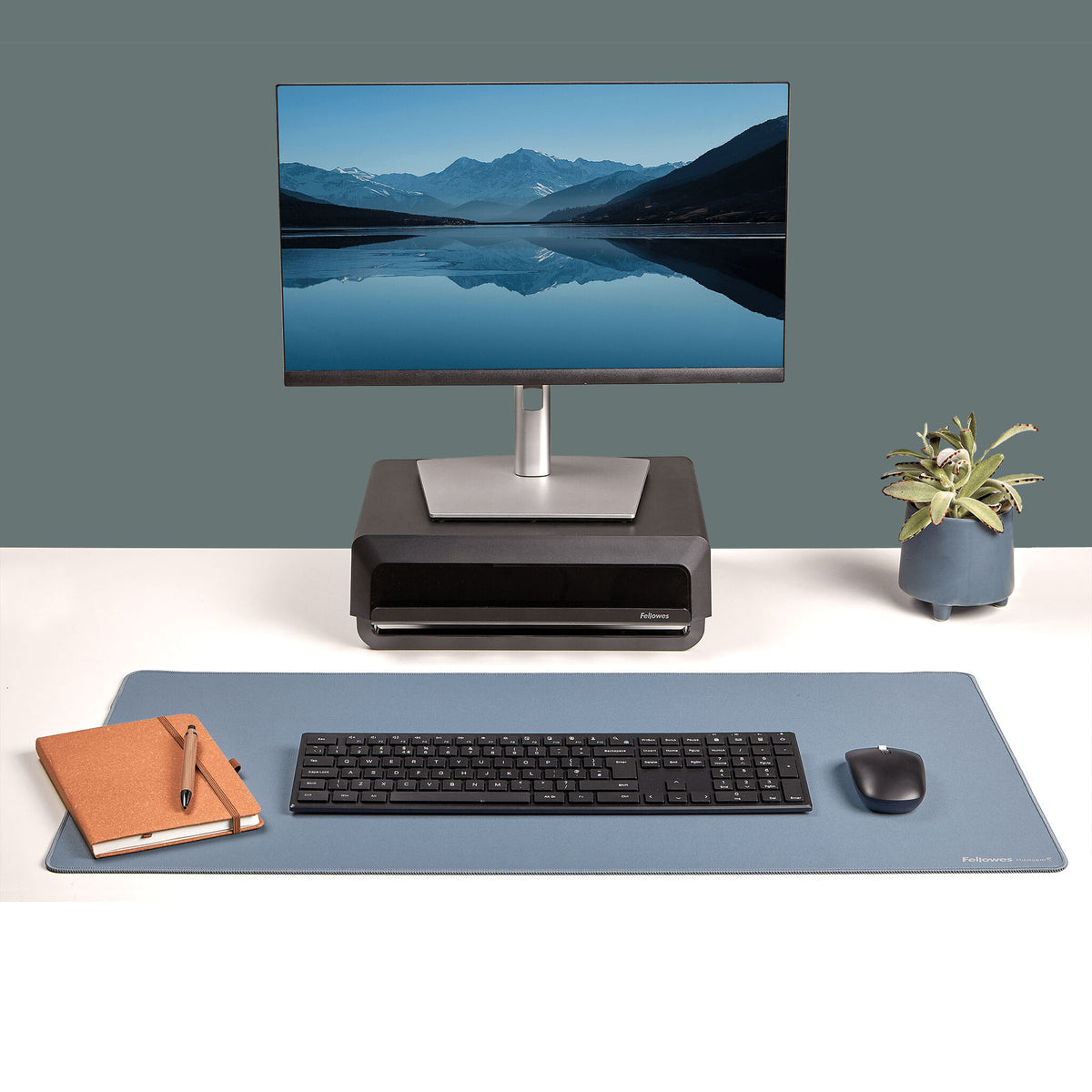 Fellowes Breyta - Desk mat: 80 x 40 cm - rubber - marine