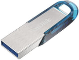SanDisk Ultra Flair USB flash drive 128 GB USB Type-A 3.2 Gen 1 (3.1 Gen 1) Blue, Silver