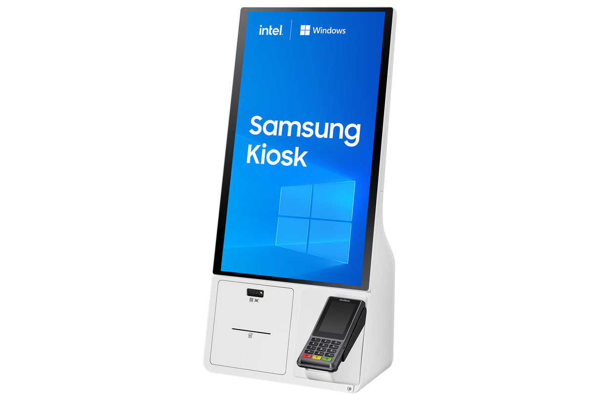 Samsung KM24C-3 Kiosk design 61 cm (24") LED 250 cd/m² Full HD White Touchscreen Built-in processor Windows 10 IoT Enterprise 16/7