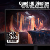 Acer NITRO VG0 Nitro VG270U P6 Gaming Monitor - 27" Quad HD (2560x1440), IPS, 144Hz, 1ms, FreeSync, HDR10, Black