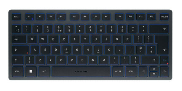 CHERRY KW 7100 MINI BT keyboard Universal Bluetooth QWERTY UK English Blue