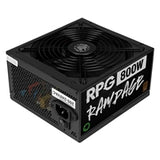 Fuente de alimentación GameMax RPG Rampage de 800 W, cableado completo, ventilador silencioso, 80+ bronce, cables planos negros, cable de alimentación no incluido