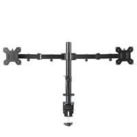 piXL Double Monitor Arm, For Upto 2x 27 inch Monitors, Desk Mounted, VESA dimensions of 75x75mm or 100x100mm, 180 Degrees Swivel, 15 Degrees Tilt, Weight Upto 10kg per screen, Built in Cable Management