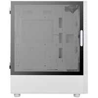 Boîtier ANTEC NX410, Gaming, Blanc, Tour Moyenne, 1 x USB 3.0 / 2 x USB 2.0, Panneau de fenêtre latérale en verre trempé, Ventilateurs LED RVB adressables, ATX, Micro ATX, Mini-ITX