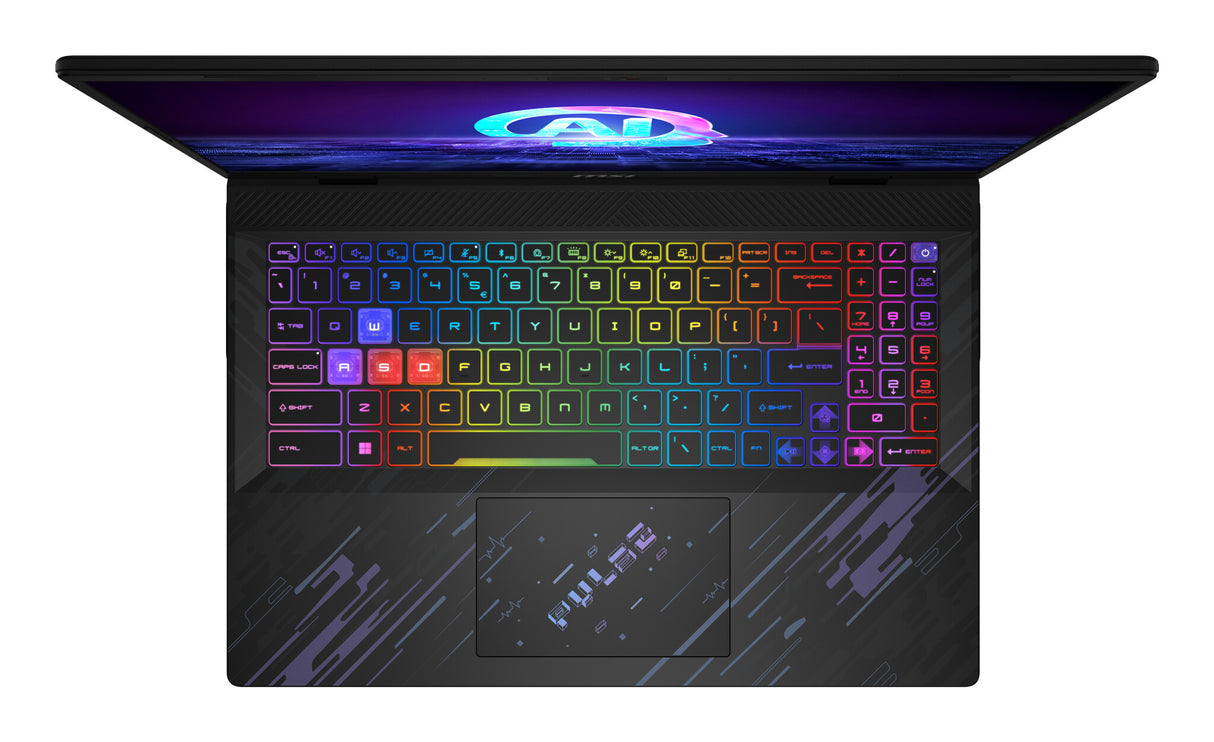 MSI Pulse 16 AI C1V Intel Core Ultra 7 155H Laptop 40.6 cm (16") Quad HD+ 16 GB DDR5-SDRAM 1 TB SSD NVIDIA GeForce RTX 4060 Wi-Fi 6E (802.11ax) Windows 11 Home Black