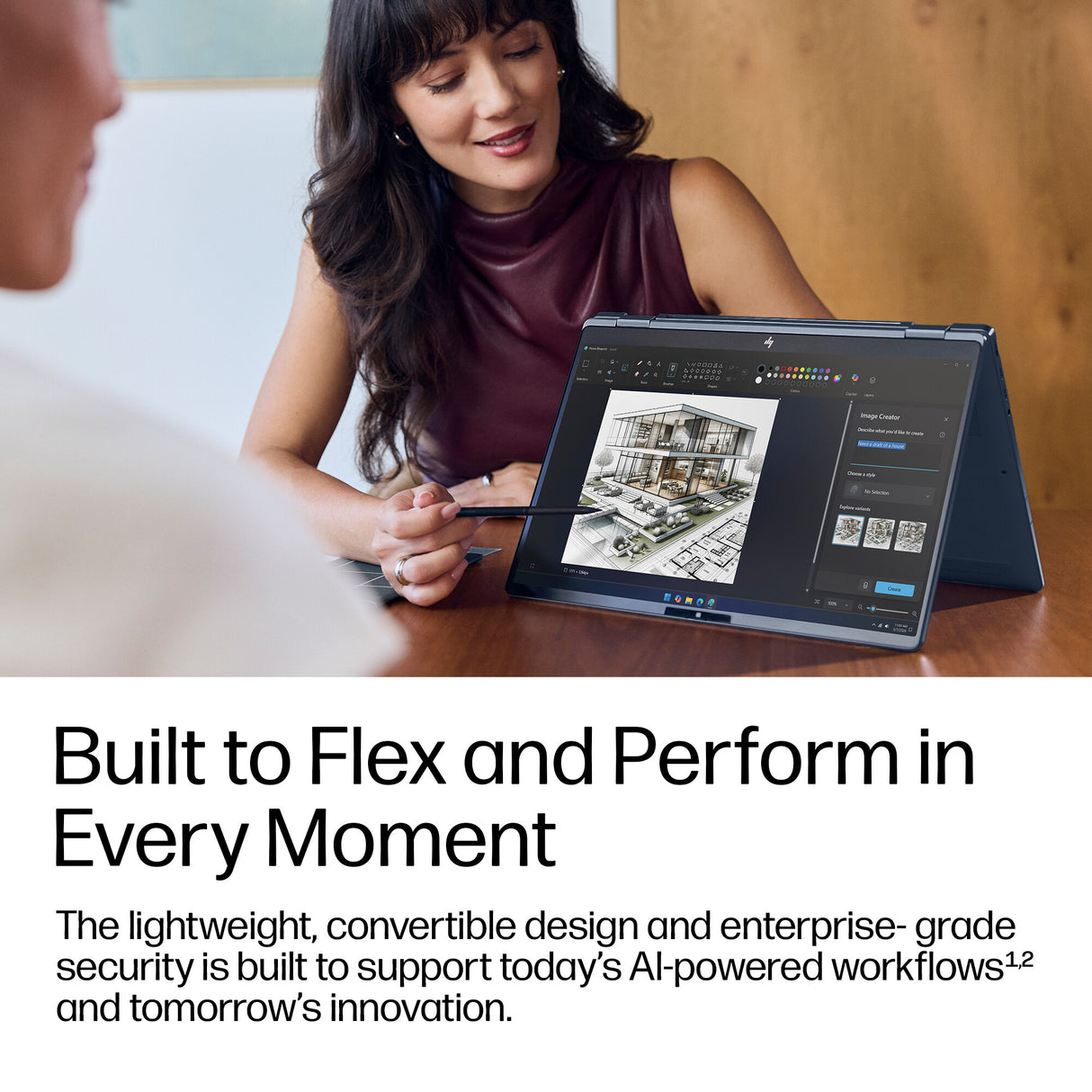HP EliteBook X Flip G2i 14 inch Notebook Next Gen AI PC Copilot+ PC Intel Core Ultra X7 358H Hybrid (2-in-1) 35.6 cm (14") Touchscreen WUXGA 32 GB LPDDR5x-SDRAM 512 GB SSD Wi-Fi 7 (802.11be) Windows 11 Pro Blue