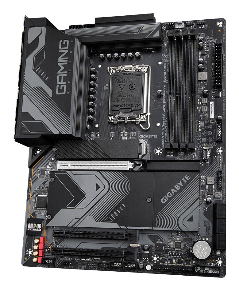 GIGABYTE Z790 GAMING X AX Motherboard - Supports Intel Core 14th CPUs, 16*+1+2 Phases Digital VRM, up to 7600MHz DDR5, 4xPCIe 4.0 M.2, Wi-Fi 6E, 2.5GbE LAN , USB 3.2 Gen 2