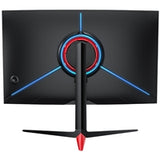 piXL CM32GF5 Monitor curvo para juegos de 32 pulgadas, 144 Hz/165 Hz, tiempo de respuesta de 5 ms, sin marco, Freesync, G-Sync, 1920 x 1080 Full HD, DisplayPort, HDMI, montaje VESA, acabado negro