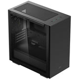 DeepCool MACUBE 110 Case, Home & Business, Black, Micro Tower, 2 x USB 3.0, Tempered Glass Side Window Panel, Micro ATX, Mini-ITX