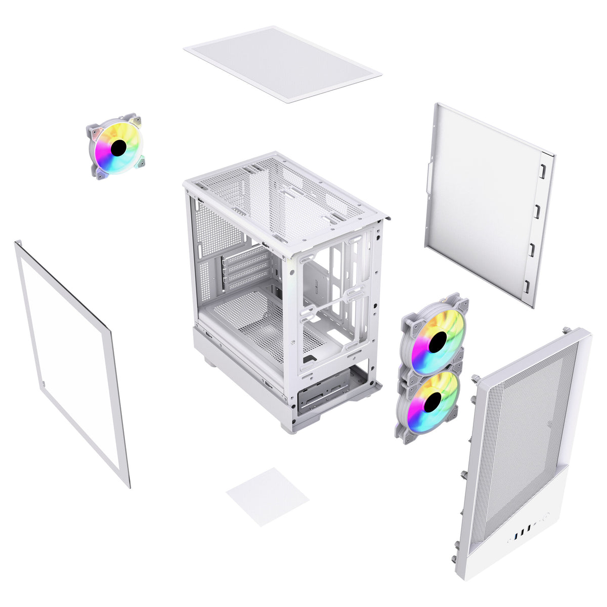 VIDA SPIRE M MATX WHITE GAMING CASE Micro Tower