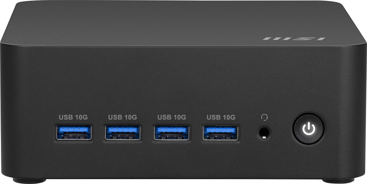 MSI Cubi Z AI 8M AMD Ryzen 7 8845HS, Desktop PC, SFF, Mini Computer, HTPC, (16GB RAM, 1TB Storage, Windows 11 PRO), AMD Radeon Graphics/DDR5/Dual HDMI/Dual LAN/WiFi 6E/BT 5.3/VESA