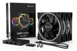 be quiet! Light Wings 140mm ARGB PWM Fan Black 3 Pack