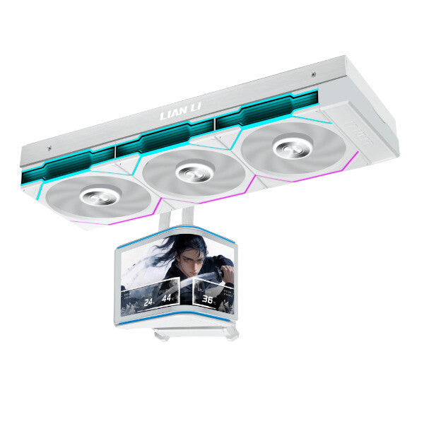 Lian Li HydroShift II OLED Curved 360P28 Processor All-in-one liquid cooler 12 cm White 1 pc(s)