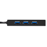 StarTech.com 3-Port Portable USB 3.0 Hub plus Gigabit Ethernet - Aluminum with Built-in Cable~3-Port Portable USB 3.0 Hub plus Gigabit Ethernet - 5Gbps - Aluminum with Built-in Cable