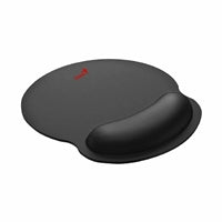 Genius G-WMP100 Ergonomic Mouse Pad with Wrist Rest for Support and Comfort with Anti-Slip Rubber Base, Black